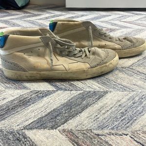 Holden goose mid star sneakers in leather with suede details